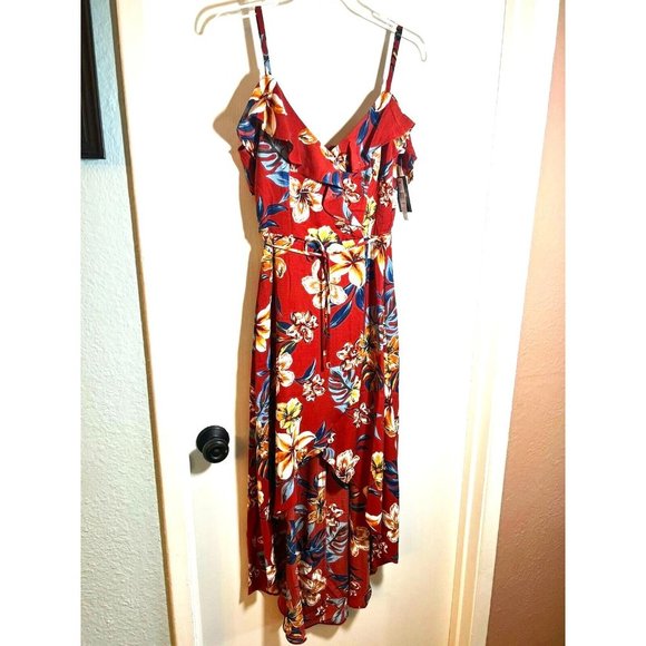 Boho Floral Hi Low Dress size XS NWT - Picture 1 of 10